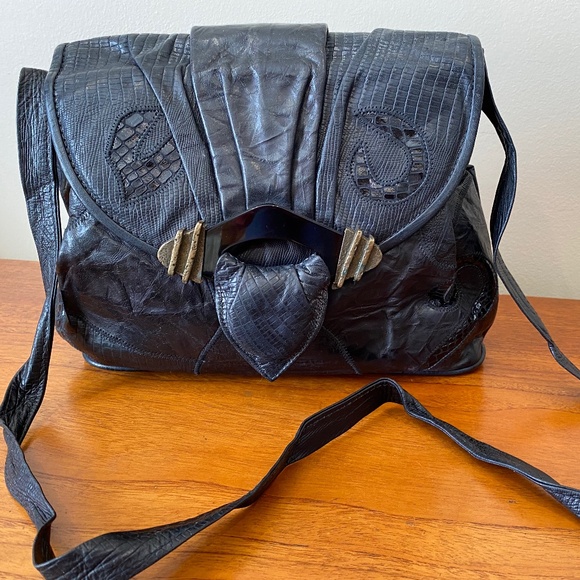 Vintage 80's Leather Purse - Picture 1 of 9